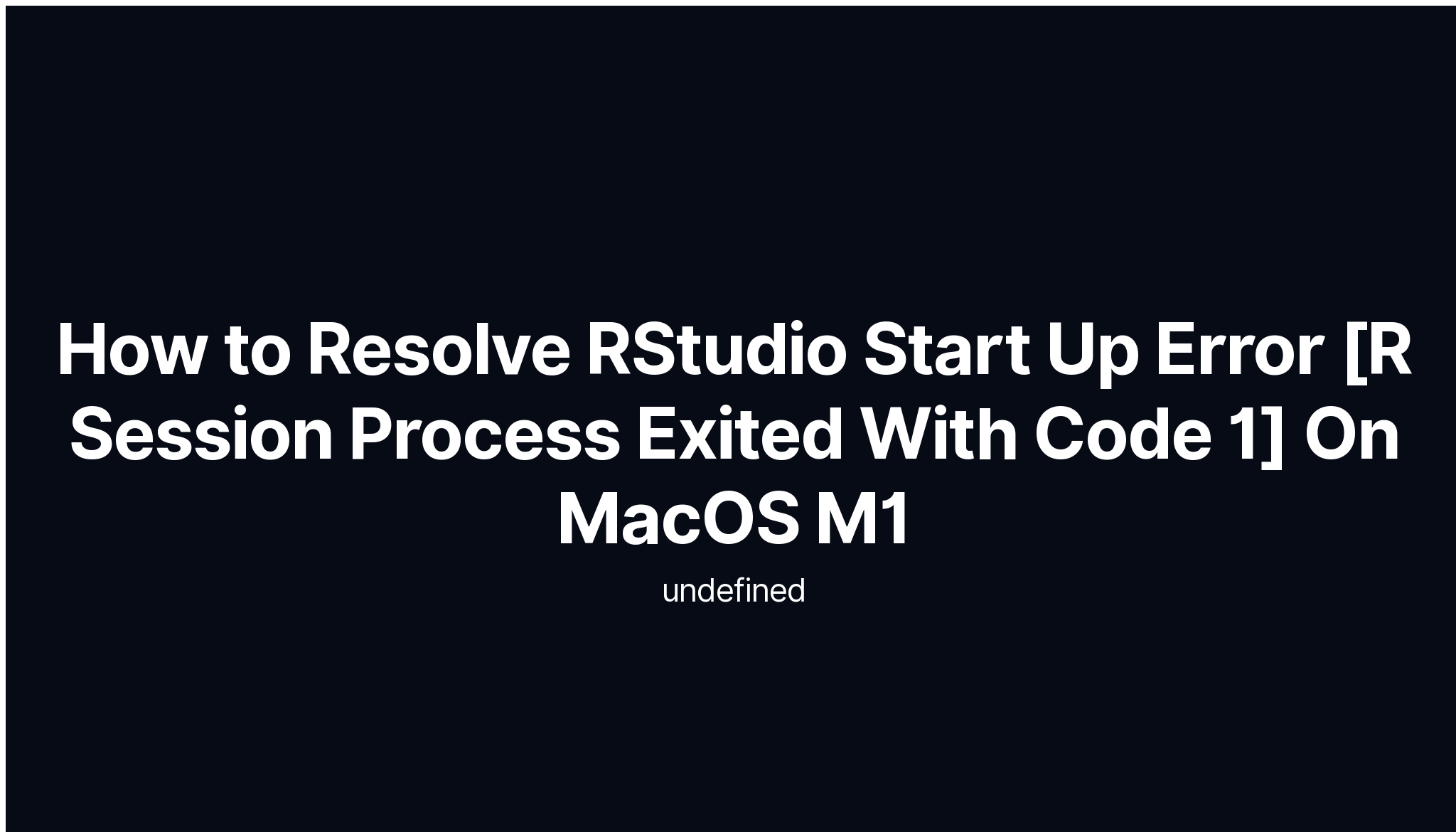 download rstudio for mac m1